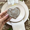 Шоколадные сердечки с текстом подяки